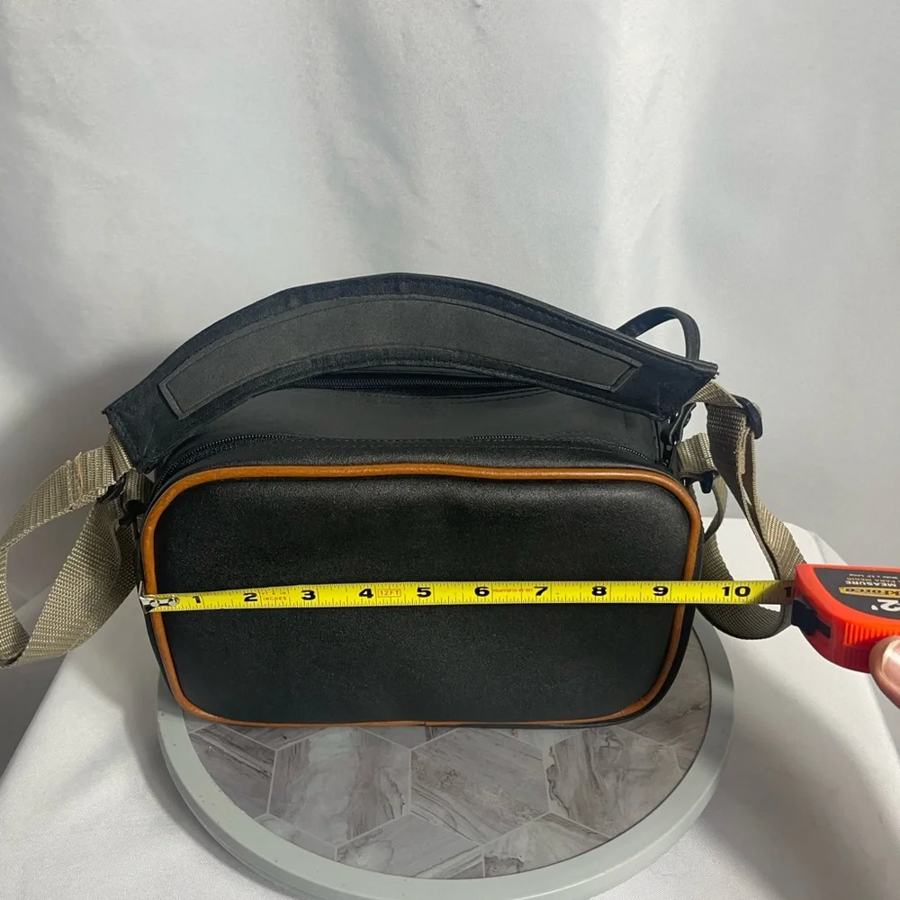 Vintage Prinz 4000 Photo/Video Bag Black w/ Tan Trim NWT 1996 Camera Case